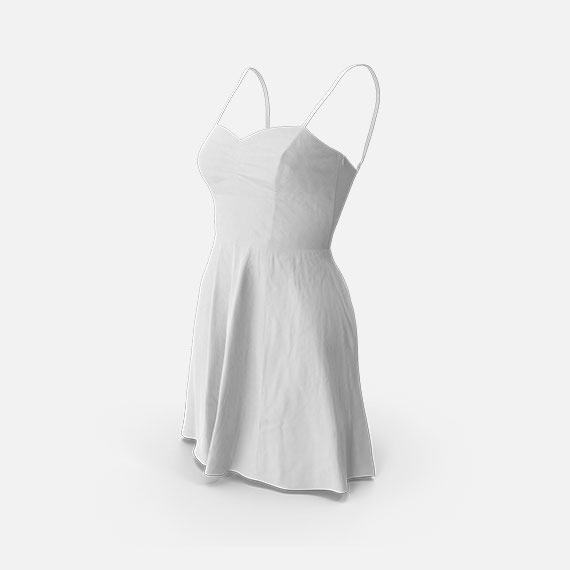 White Skirt Dress - Shop at Faisal Javed