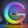 New Intelligent Bluetooth Speaker Projection Lamp Wireless Rechargeable Bedside Night Light Sunrise Wake-Up Lamp Polar Atmosphere Table Lamp