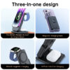 Magsafe magnetic holder is suitable for Apple three-in-one wireless charger iwatch