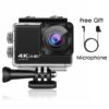 H10 EIS Anti-shake Action Camera Ultra HD 4K / 60fps WiFi 2.0" 170D Underwater Waterproof Cam Helmet Vedio Go Sport Pro Came