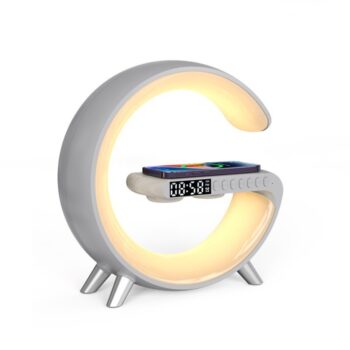 New Intelligent Bluetooth Speaker Projection Lamp Wireless Rechargeable Bedside Night Light Sunrise Wake-Up Lamp Polar Atmosphere Table Lamp