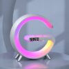 New Intelligent Bluetooth Speaker Projection Lamp Wireless Rechargeable Bedside Night Light Sunrise Wake-Up Lamp Polar Atmosphere Table Lamp