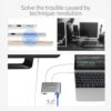 ORICO Aluminum Type-C to VGA/HDMI/RJ45/Type-C/Type-A Converter USB3.1 Gen1 with 2 USB3.0 Ports for Mac(RCNB)