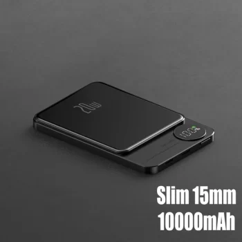 10000mAh Magsafe Magnetic Power Bank PD20W 15W Wireless Fast Charger External Auxiliary Battery Pack For Magsafe iPhone 15 14 13