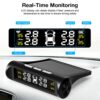 Smart Car TPMS Tire Pressure Monitoring System Solar Power Digital TMPS LCD Display USB Auto Tire Pressure Sensor