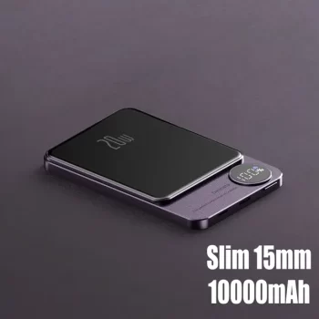 10000mAh Magsafe Magnetic Power Bank PD20W 15W Wireless Fast Charger External Auxiliary Battery Pack For Magsafe iPhone 15 14 13