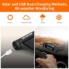 Smart Car TPMS Tire Pressure Monitoring System Solar Power Digital TMPS LCD Display USB Auto Tire Pressure Sensor