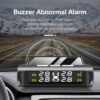 Smart Car TPMS Tire Pressure Monitoring System Solar Power Digital TMPS LCD Display USB Auto Tire Pressure Sensor