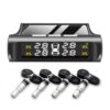 Smart Car TPMS Tire Pressure Monitoring System Solar Power Digital TMPS LCD Display USB Auto Tire Pressure Sensor
