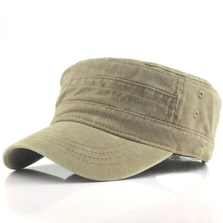 Flat top hat, solid color washed cotton duckbill hat, men's and women's seasonal hat, sunshade hat, casual hat