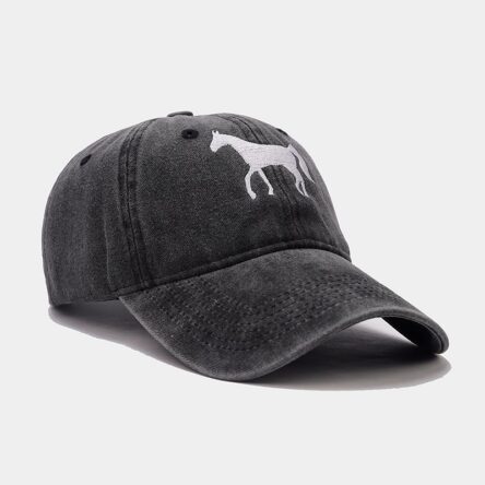 Rose Red Spur Embroidered Baseball Hat Women's Trendy Casual Versatile Duck Tongue Hat Outdoor Sports Sunshade Hat Men