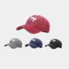 Rose Red Spur Embroidered Baseball Hat Women's Trendy Casual Versatile Duck Tongue Hat Outdoor Sports Sunshade Hat Men