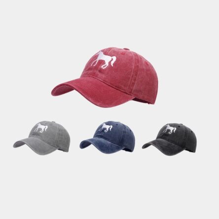 Rose Red Spur Embroidered Baseball Hat Women's Trendy Casual Versatile Duck Tongue Hat Outdoor Sports Sunshade Hat Men