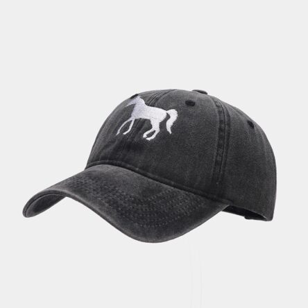 Rose Red Spur Embroidered Baseball Hat Women's Trendy Casual Versatile Duck Tongue Hat Outdoor Sports Sunshade Hat Men