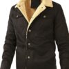 New men's plush cotton workwear casual jacket for spring and autumn seasons, men's jacket