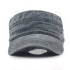 Flat top hat, solid color washed cotton duckbill hat, men's and women's seasonal hat, sunshade hat, casual hat