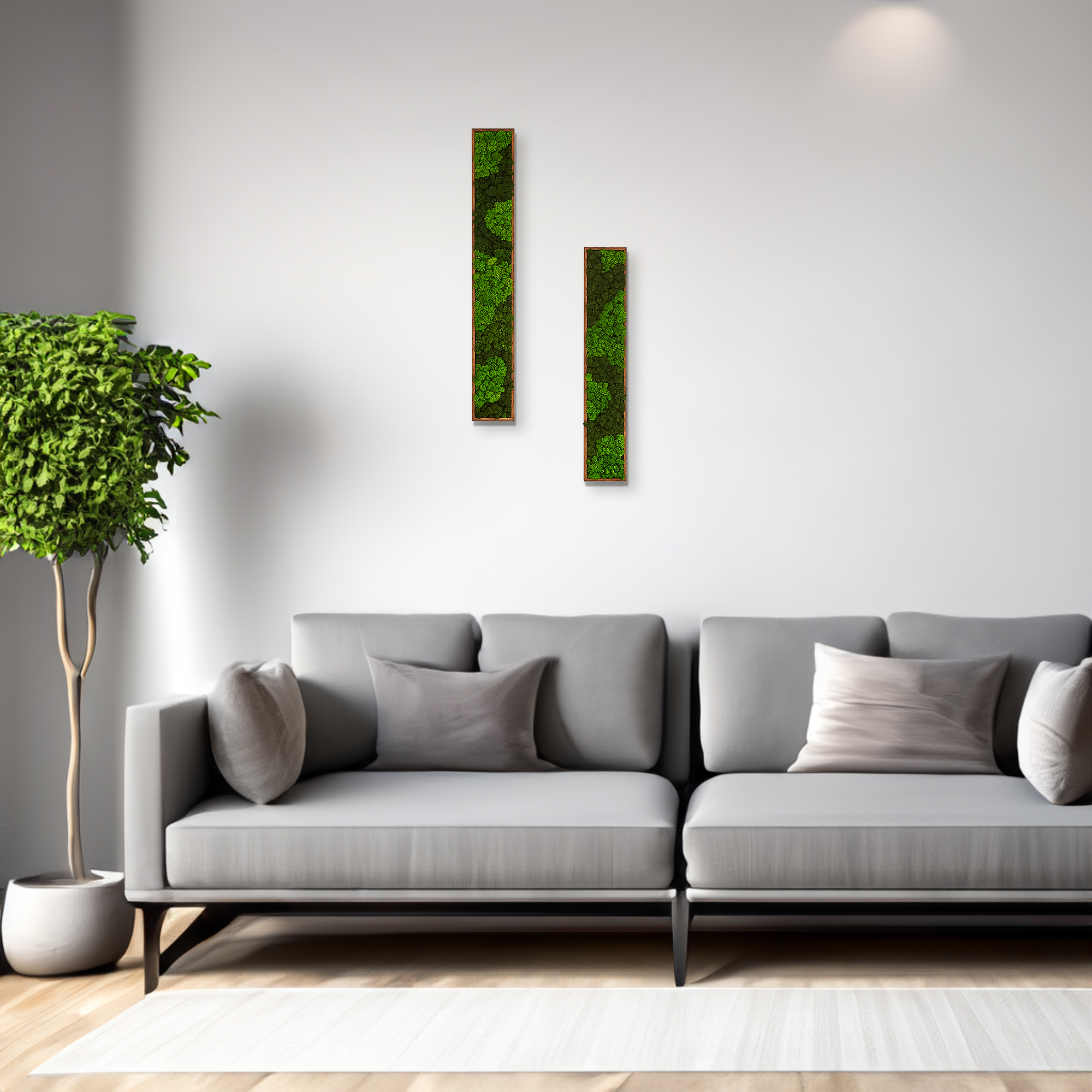 Rectangular Mixed Moss Wall Art, only the Small