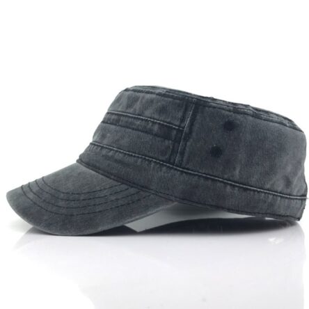 Flat top hat, solid color washed cotton duckbill hat, men's and women's seasonal hat, sunshade hat, casual hat