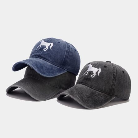 Rose Red Spur Embroidered Baseball Hat Women's Trendy Casual Versatile Duck Tongue Hat Outdoor Sports Sunshade Hat Men
