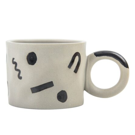Hand-painted ceramic mugs, coffee cups, milk breakfast cups
