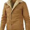 New men's plush cotton workwear casual jacket for spring and autumn seasons, men's jacket