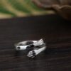 Sterling Silver Ring Adjustable Couple Ring