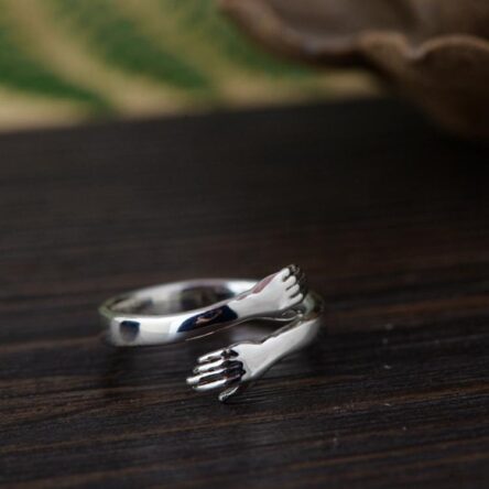 Sterling Silver Ring Adjustable Couple Ring