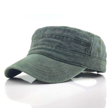 Flat top hat, solid color washed cotton duckbill hat, men's and women's seasonal hat, sunshade hat, casual hat