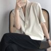 Draping short casual small suit top