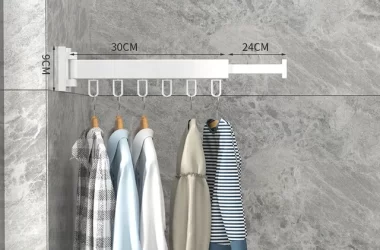 Retractable Cloth Drying Rack Folding Clothes Hanger Wall Mount Indoor Amp Outdoor Space Saving Home Laundry Clothesline
