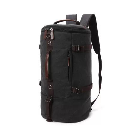 Travel Backpack Canvas Duffel Cylinder Bag Mountaineering Hiking Backpack