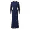 Apricot temperament fashionable slim fit slit knit dress - Faisal Store