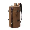 Travel Backpack Canvas Duffel Cylinder Bag Mountaineering Hiking Backpack