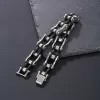 Punk jewelry European and American titanium steel men's bracelet rolling bicycle bracelet stainless steel motorcycle chain non-fading bracelet