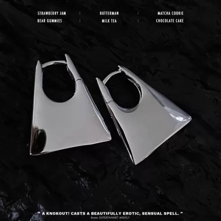 BV trapezoidal minimalist geometric earrings for women's fashionable sweet and cool earrings
