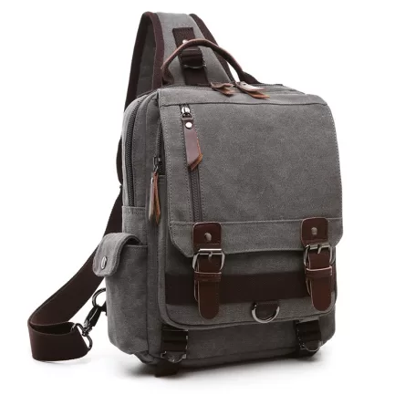 Canvas Multifunctional Back Pack and Shoulder Bag Timeless style
