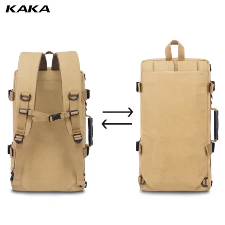 Retro large capacity rucksack backpack multi-functional - Korean Edition