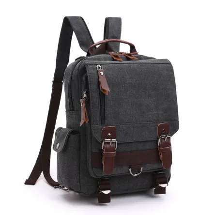 Canvas Multifunctional Back Pack and Shoulder Bag Timeless style