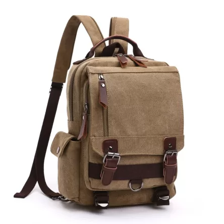 Canvas Multifunctional Back Pack and Shoulder Bag Timeless style