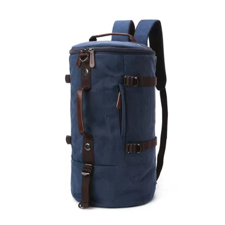 Travel Backpack Canvas Duffel Cylinder Bag Mountaineering Hiking Backpack