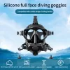 Silicone Full Face Diving Mask Diving Mirror Mask