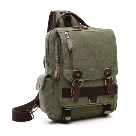 Canvas Multifunctional Back Pack and Shoulder Bag Timeless style
