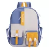 Compact Oxford Cloth School Backpack: Breathable, Wear-Resistant, Anti-Theft Design with Geometric Pattern