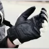 Motorcycle Gloves black Racing Genuine Leather Motorbike white Road Racing Team Glove men summer winter
