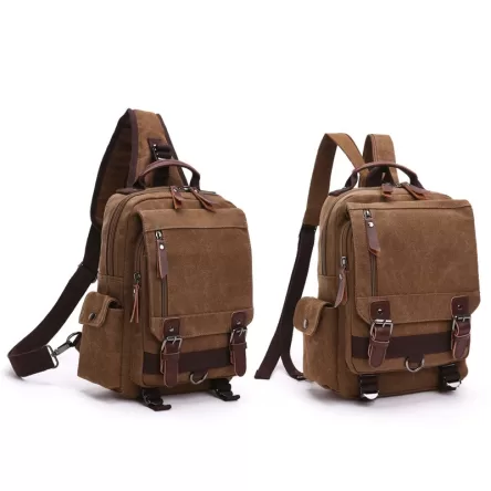 Canvas Multifunctional Back Pack and Shoulder Bag Timeless style