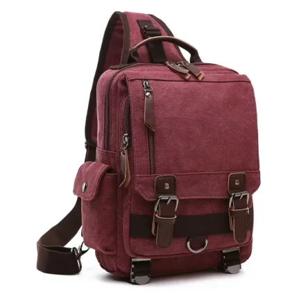 Canvas Multifunctional Back Pack and Shoulder Bag Timeless style