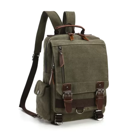 Canvas Multifunctional Back Pack and Shoulder Bag Timeless style