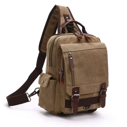 Canvas Multifunctional Back Pack and Shoulder Bag Timeless style
