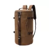 Travel Backpack Canvas Duffel Cylinder Bag Mountaineering Hiking Backpack