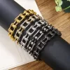 Punk jewelry European and American titanium steel men's bracelet rolling bicycle bracelet stainless steel motorcycle chain non-fading bracelet
